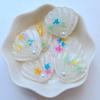 10Pcs New Cute 25*28mm Pearl Shell Flat Back Resin Cabochons Scrapbooking DIY Jewelry Craft Decoration Accessorie