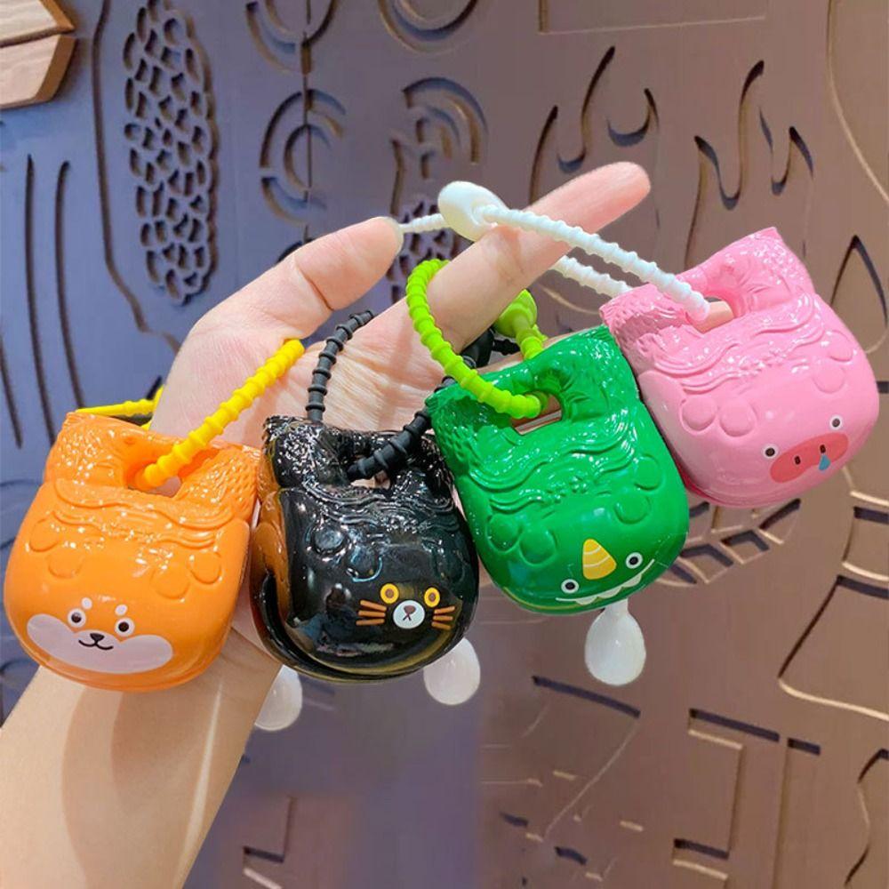 

Wooden Fish Wooden Fish Pendant Ornaments Animal Rabbit Key Chain Beginners style F