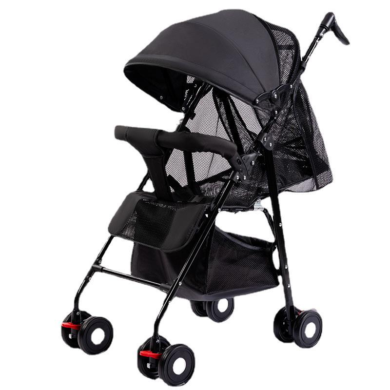 Lightweight Foldable Baby Stroller for Sitting or Lying