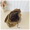 New Vintage Canvas Tote Bag for Women Star Decor Large Capacity Shoulder Crossbody Bag for Work Commute