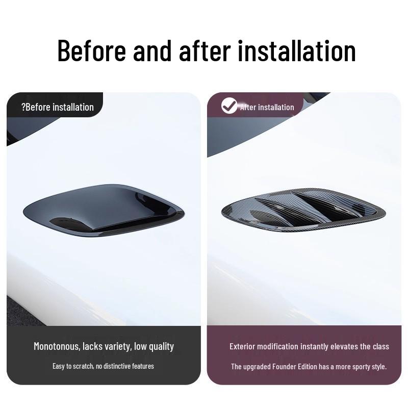 Carbon Fiber Air Inlet Frame for Xiaomi YU7 Front Hood Vent