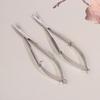 Russian Manicure Scissors Curved Straight Tip Stainless Steel Professional Dead Skin Remover Manicure Tool