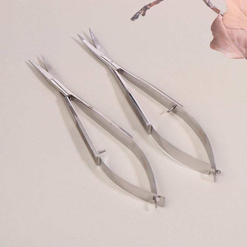 Russian Manicure Scissors Curved Straight Tip Stainless Steel Professional Dead Skin Remover Manicure Tool