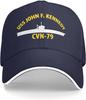 USS John F Kennedy CVN-79 Baseballkappe Verstellbare Papa-Mütze