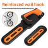 Bicycle Wall Mount Hanger With Foldable Design For Outdoor Storage And Display