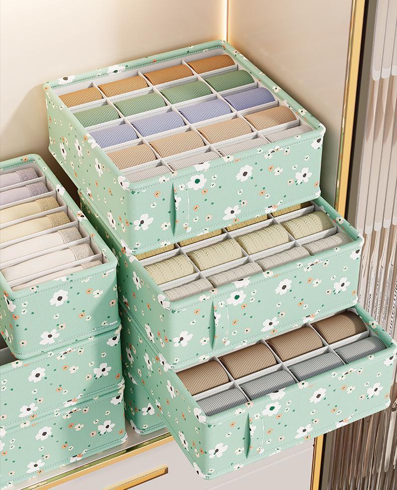 

Ящик для зберігання білизни та шкарпеток для дому та гуртожитку Large 6 compartments bra