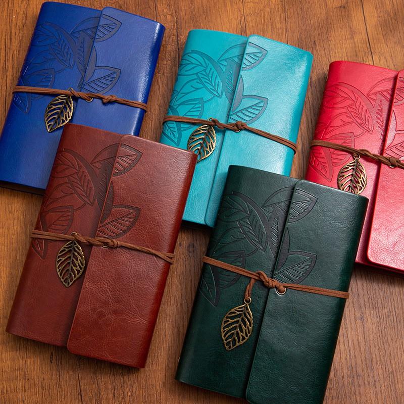 Retro Handbook Tri-fold Loose-leaf Binding Notepad Creative Student A6 Notebook
