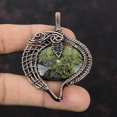 Drachenblutstein Edelstein Anhänger Kupferdraht gewickelter Anhänger Handgefertigter Anhänger Kupferdraht Wickelschmuck Neuestes Design Anhänger Geschenk für Mama