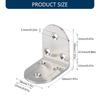 4Pcs 90 Degree Angles Brackets 3 Hole Metal Joint Fasteners Rustproof Metal Corner Brace for Cabinets Shelves Assembly