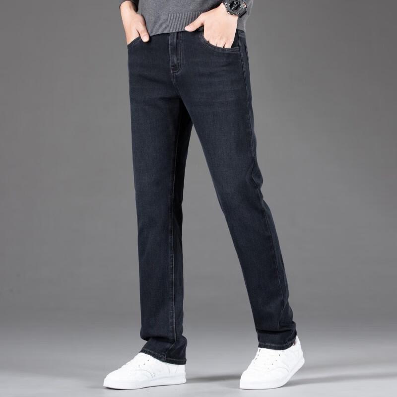 FAPAI.EC Men's Washed Casual Business Jeans PX334545210