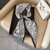 Art French Polka Dot Long Silk Scarf Femininity Versatile High Sense Spring and Autumn New with Shirt Scarf Belt