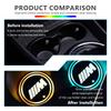 For BMW 7 Color Changing LED Car Cup Mat Glowing Auto Cup Holder Decoration M F10 F20 F30 F40 F15 F25 F26 F31 F49 E62 E83 E84