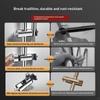 Round Pipe Shower Head Holder Rotatable Adjustable Bathroom Slide Bar Shelf Replacement Riser Rail Bracket