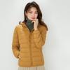 Women's Lightweight White Duck Down Jacket 2023 - Short, Hooded, Stand Collar, Fashionable Thin Style for Autumn/Winter