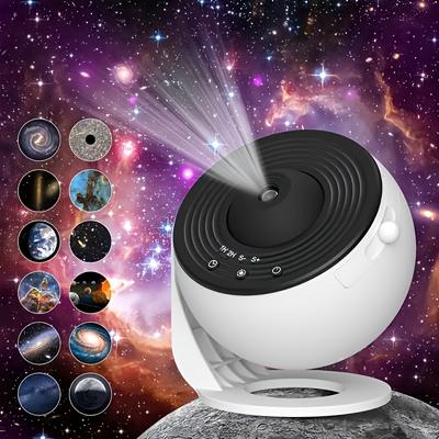 1 Galaxy Projector with 360° Rotating Star Projector Light Perfect for Valentine's Day Gift with 12 HD Movies
