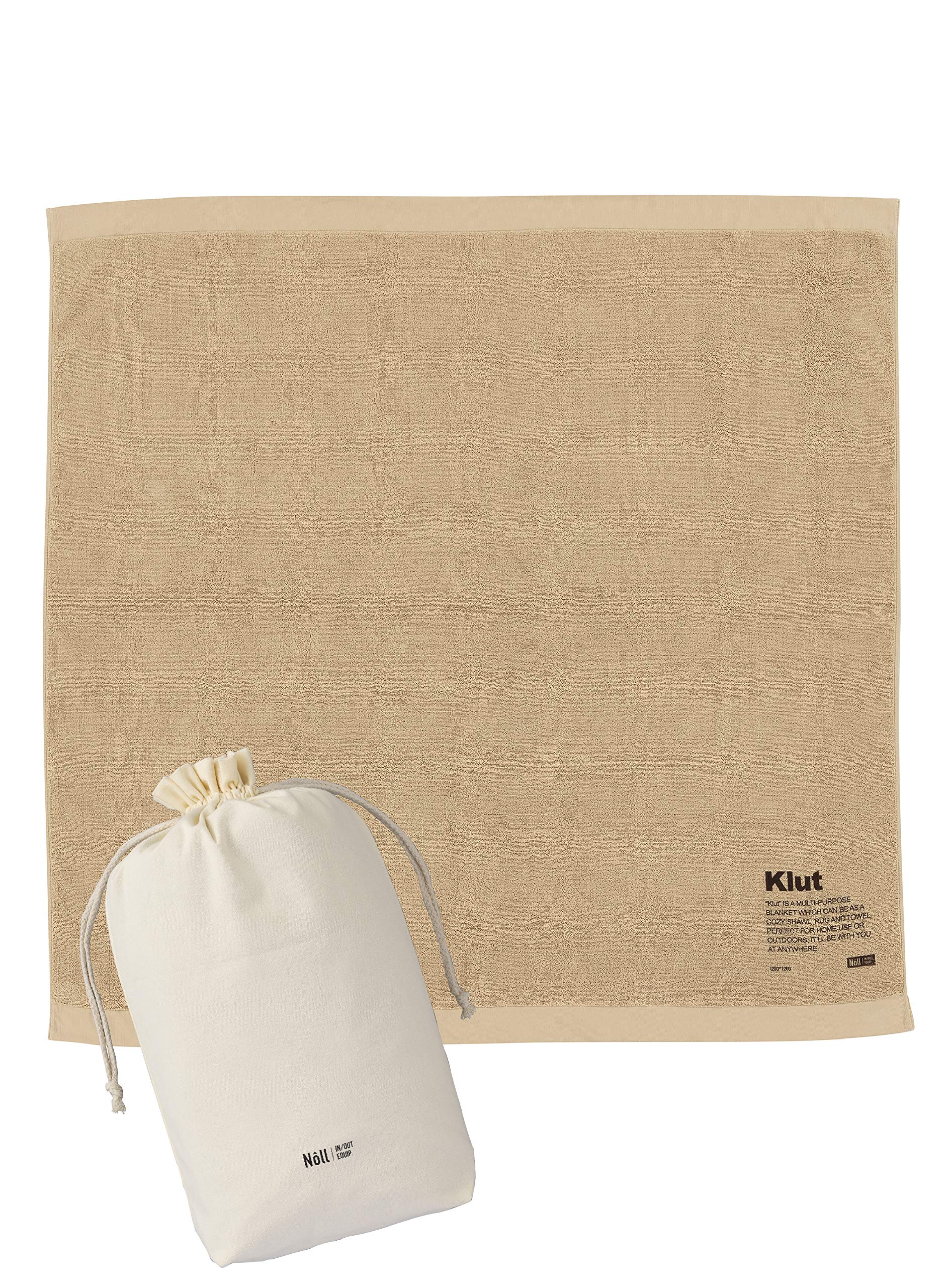 

CB Japan Towel, Beige, Large, 120x120cm, klut Leisure Towel, Noll