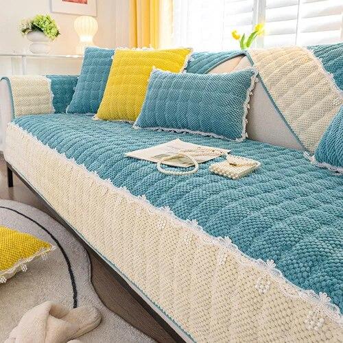 New Corduroy Sofa Mat Hot Selling All-season Universal Seat Cushion with Anti Slip Properties Full Coverage Sofa Cover