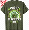 Happy Saint Patricks Day Rainbow Clover Irish Mens Womens TShirt Casual Breathable ShortSleeved Shirt