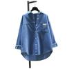 New Autumn and Winter Thickened Corduroy Long-sleeved Shirt for Women Korean Style Loose Casual Mid-length Cardigan Shirt