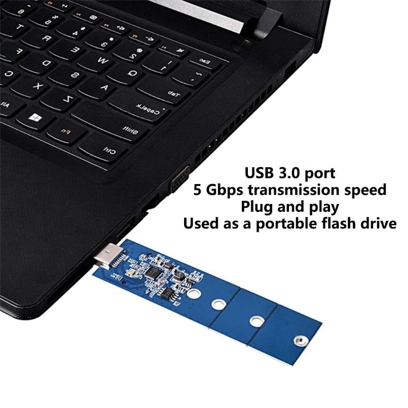Compactly M.2NGFF SSDs To USB3.0 Adapter Converter Supports Multiple Size and Operating Systems Highly Speed Access