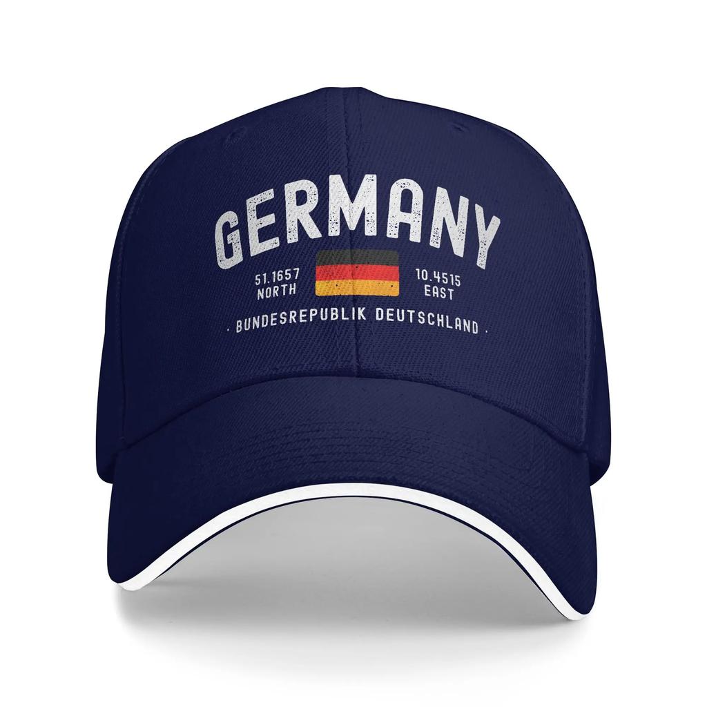 Germany Flag Deutschland football Accessories Men Women Baseball Cap  Dad Hat Casual Daily Headwear Adjustable Sun Cap