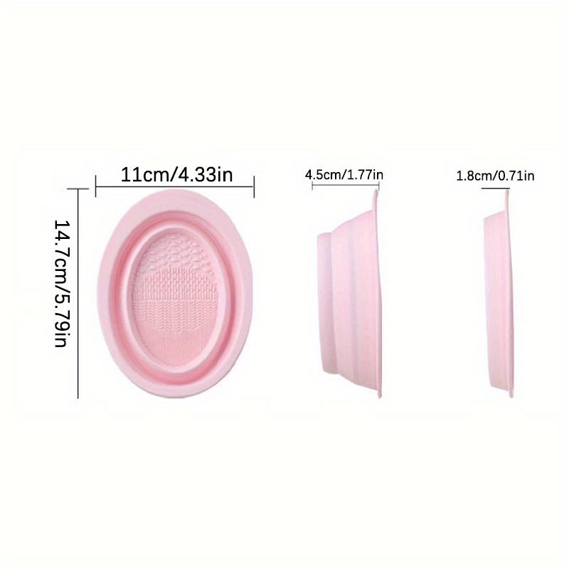 1pc Portable Silicone Makeup Brush Cleaning Mat - Easy To Clean and Convenient To Use - Practical Beauty Cleaning Tools