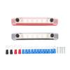 2Pcs Busbar 150A Black And Red RV Ship 8 Ways Busbar M6 High Current Stud Power Distribution Block D