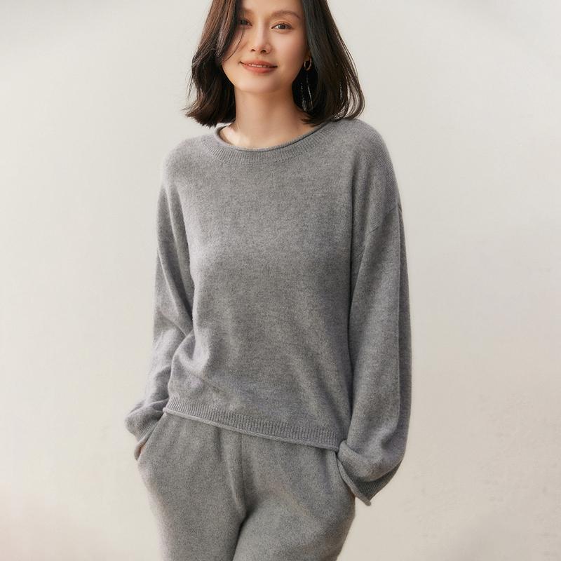 Qinghe 100% Kašmírový Dámský Svetr - Ultra Měkký Luxusní Zimní Pulovr