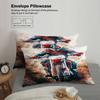 3Pcs Motorcycle Rider Bedding Sets 3D Printed Motocross Racing Duvet Cover Sets With Pillowcases No Filling