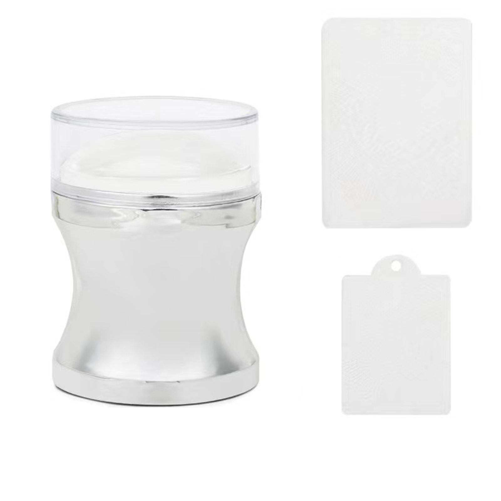 

Круглый желейный переводной штамп для рисования со скребком Инструменты для французского нейл-арта Маникюрный воронкообразный штамп для изображений