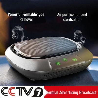 Solar-Powered In-Car Air Purifier with Formaldehyde Removal & Deodorization Using Negative Ion Technology
