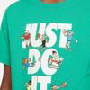 Nike Sportswear Big Kids T-Shirt With Printed Letters Kids T-Shirt Sport-Green FN9667324