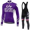2026 Long Sleeved Cycling Suit Set  Women's Cycling Bib Women's Exclusive Seat Cushion Autumn Winter Cycling Sportswear Set Road Cycling Top
