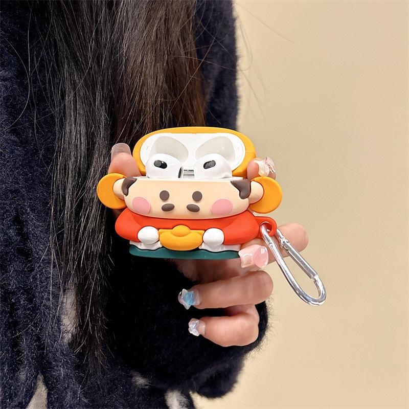 Q version ingot is suitable for AirPods pro3 generation protective case 4 generation pro2 apple bluetooth headset case cute