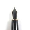 Great MONTBLANC Fountain Pen Meisterstck Classic Cap Type Black Gold 14K Mens Used