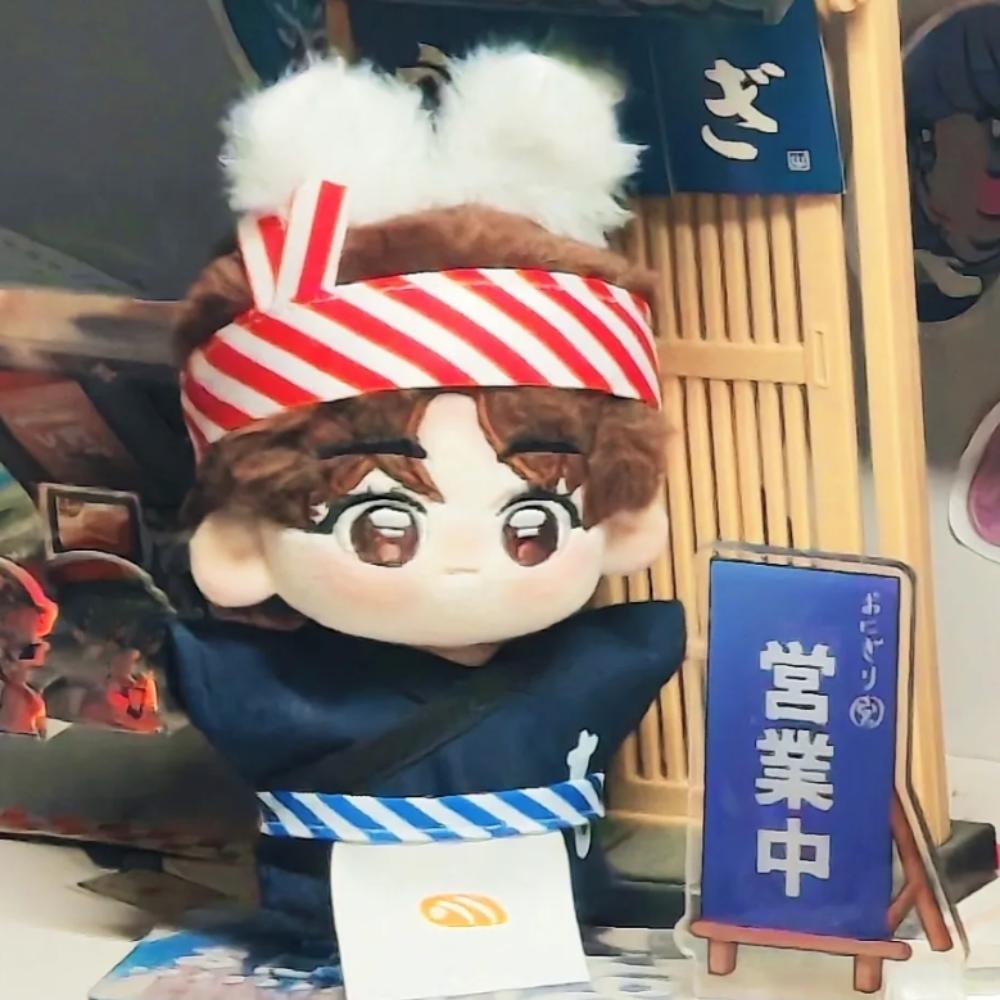 Dress Up Doll Clothes Outfit Sushi Chef Doll Clothes Set 10cm Cotton Doll Clothes  Doll Accessories