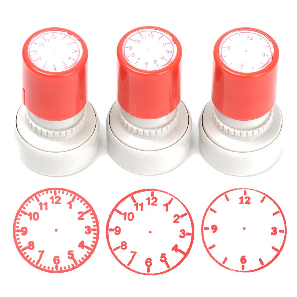 1 Stück Uhr Stempel Lehrmittel für Kinder Lernen auf der Uhr Mehrere Stile Schüler Lehrmittel Adis Schulbedarf
