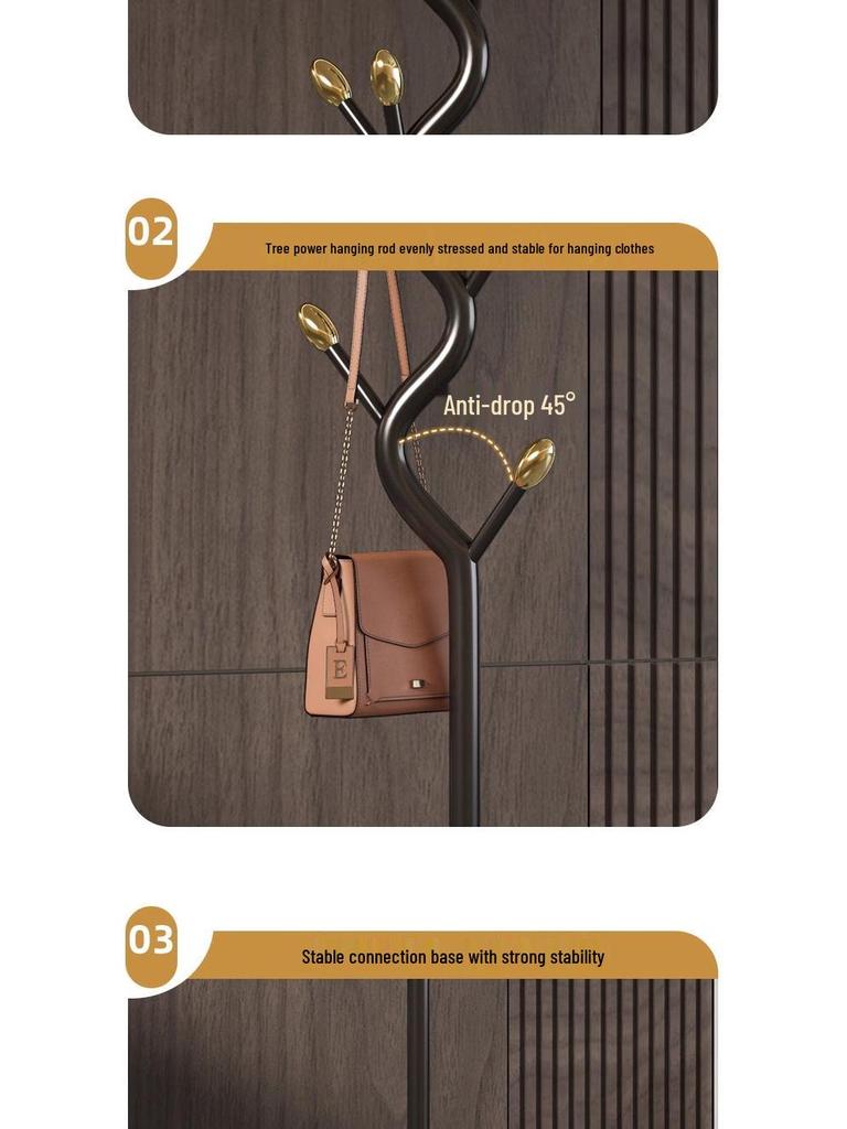 Eleganter Standgarderobe für Schlafzimmer und Wohnzimmer - Vertikale Aufbewahrungslösung