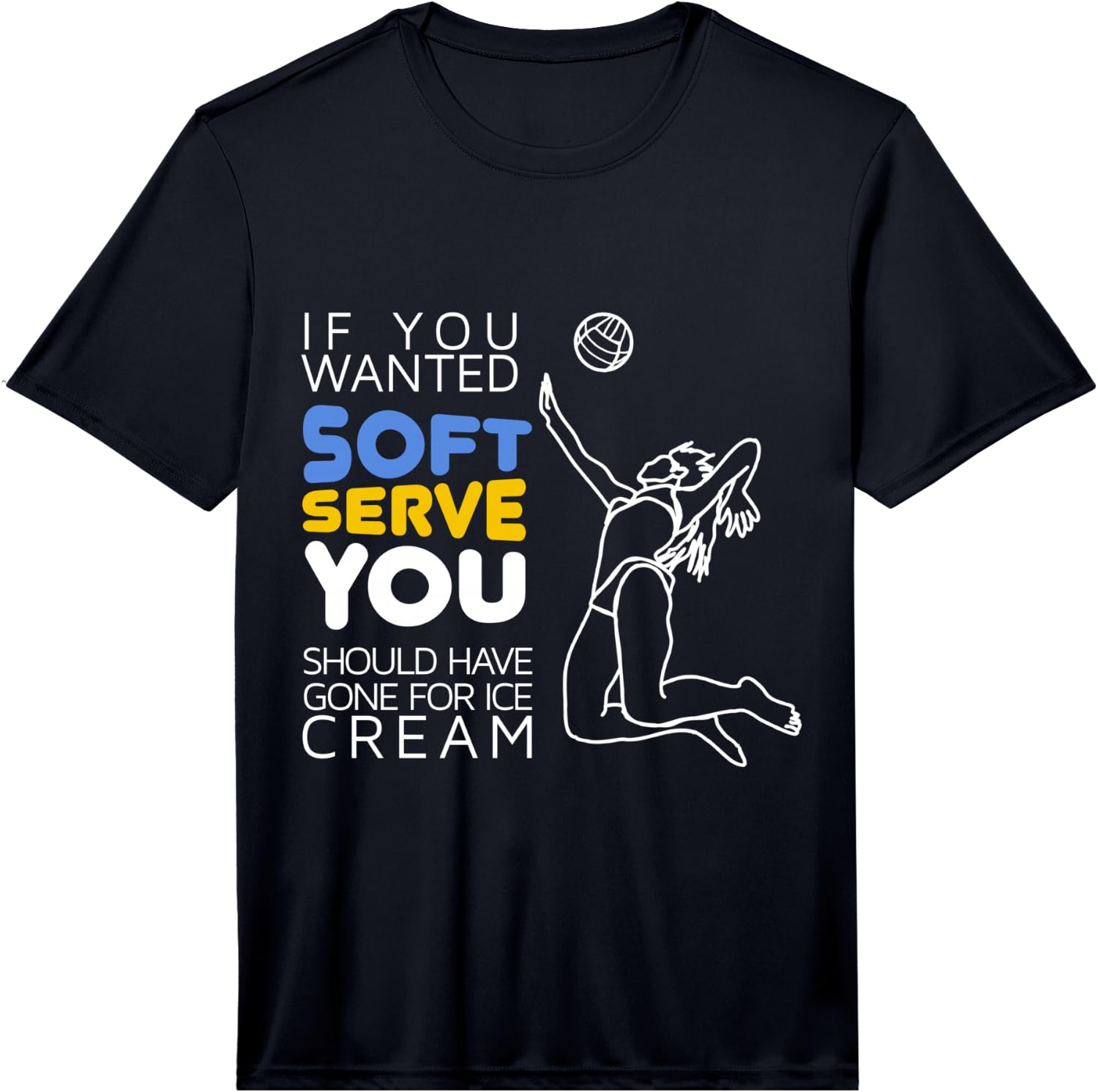 Wanted Soft Serve Cool Volleyball Gift Performance Unisex T-Shirt L