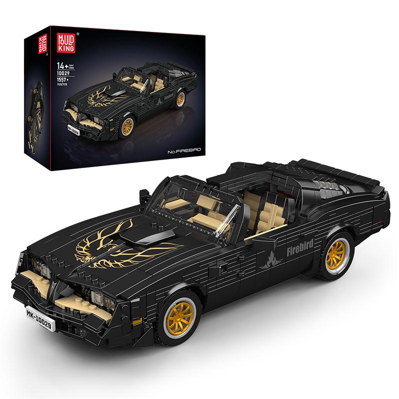Mould King 10029 Technické auto Hračky The MOC Firebird Vintage auto Stavebnice Montáž Oldtime auto Kostka Dětský Vánoční dárek