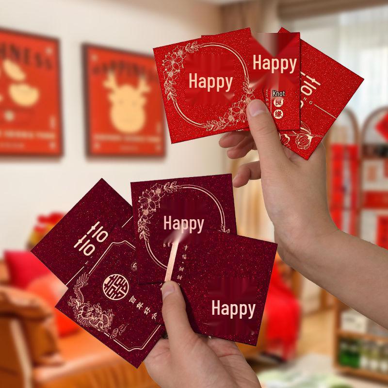 Mini Red Lai See Door Stopper with Double Happiness Design for Weddings