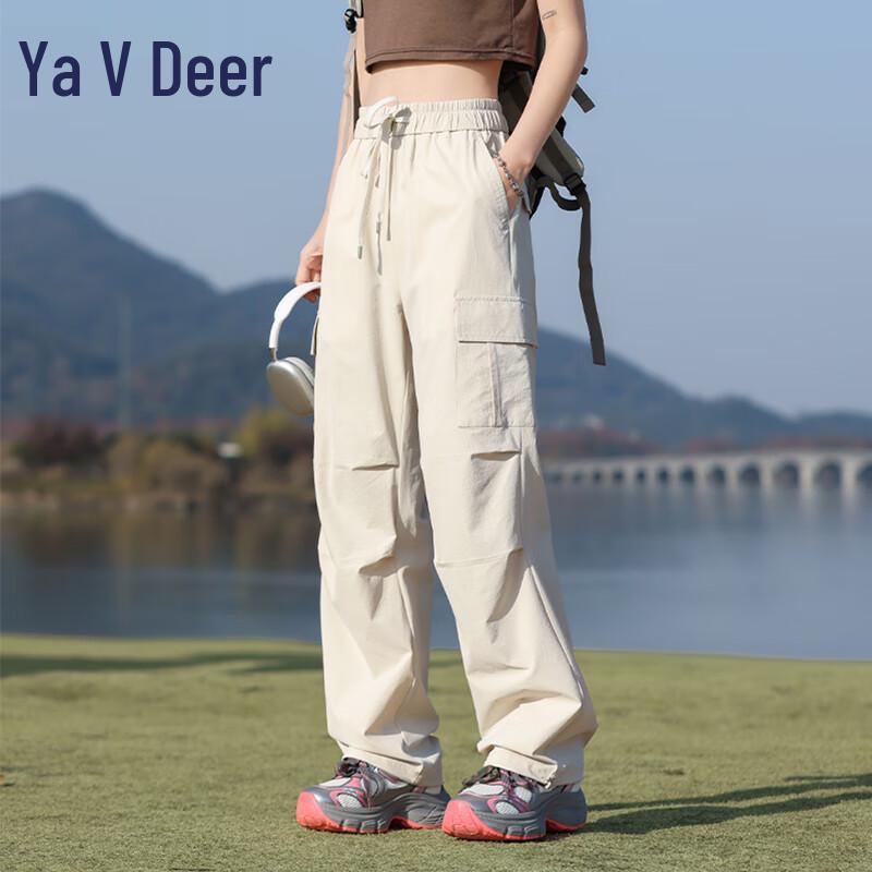 

Yalu Unisex Multi-Pocket Parachute Cargo Pants YKHDF656 2XL