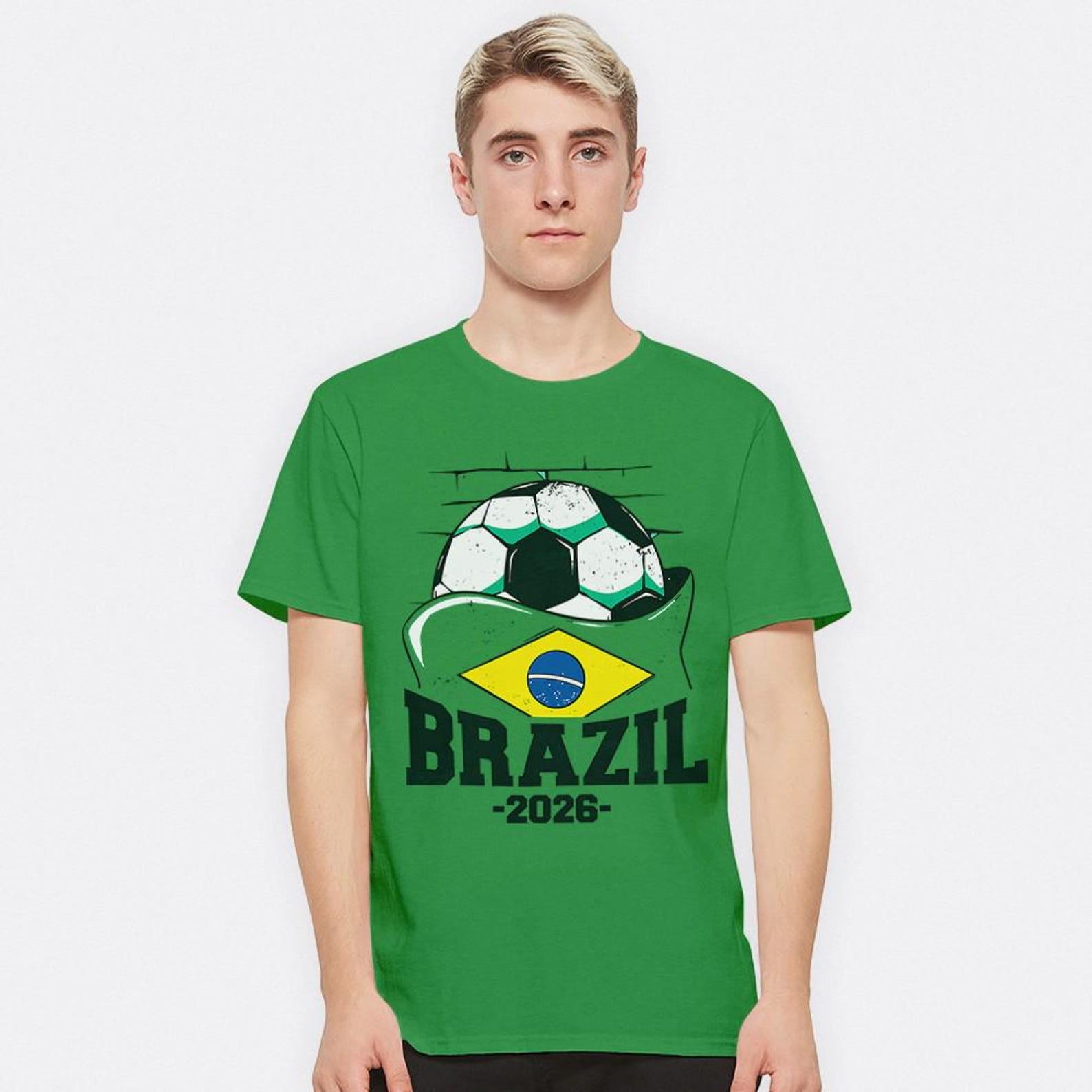 Brazil National Football Team 2026 T-Shirt, Men s and Women s Sizes (FOT-117770) L