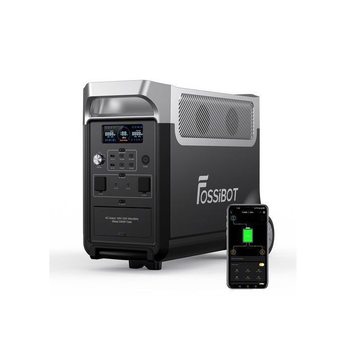 FOSSIBOT F3600PRO Generateur Solaire Electrique,3840Wh 3600W Centrale Électrique,LiFePO4 Batterie Station Électrique Portable