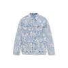 Levis Gundam Collaboration SS24 Contrast Anime Mecha Print Denim Jacket Men Jackets Light-Blue A7410-0000