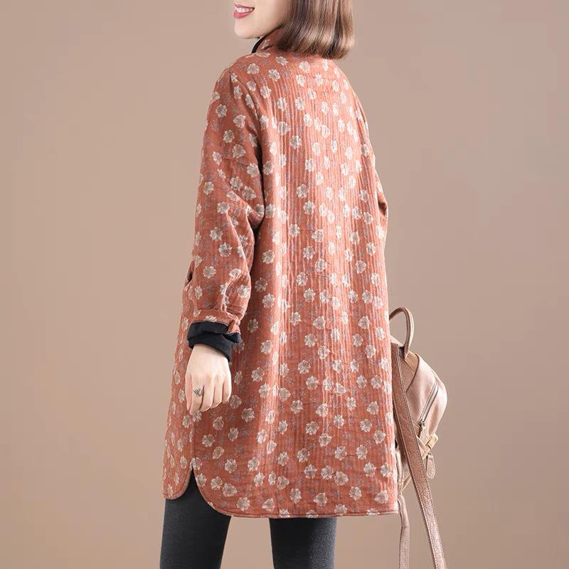 Warm Stylish 2026 Korean Plus Size Mid-Length Age-Reducing Velvet Jacket for Women