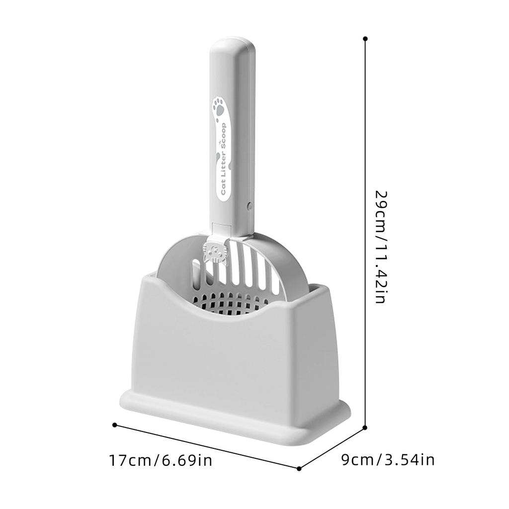 Otomatik Kedi Kumu Küreği Tutuculu Ultraviyole Sterilizasyon Lambalı Type-C Şarj Edilebilir Asılabilir