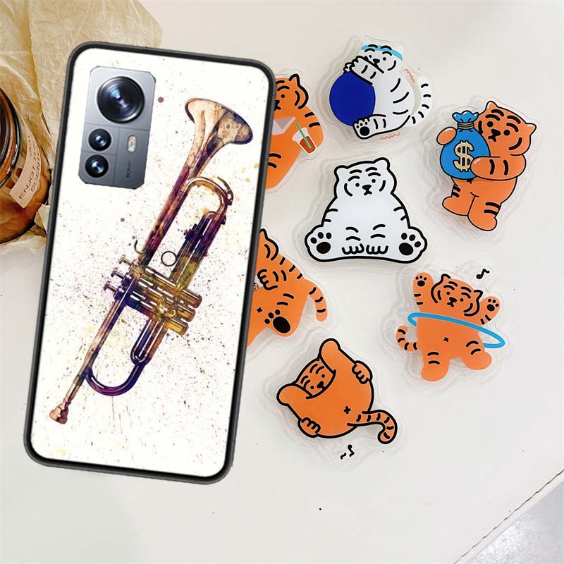 Brass Instruments Phone Case For Xiaomi Poco X7 X6 M8 M7 M6 M4 M3 X4 Pro F7 Ultra M5S Mi 14 14T 15 15T 12T 10T Pro 12S 12 11 Lit