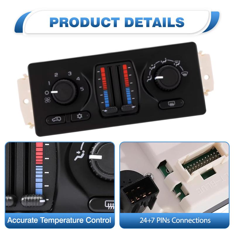 10370034 10370033 Climate Control Panel for Cadillac Escalade ESV 2003-2006
