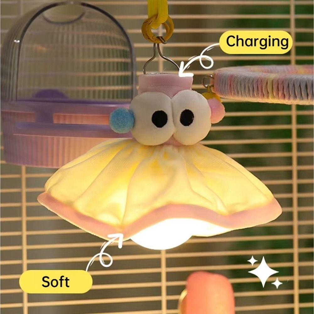 Cartoon Big Eyes Design Dopamine Bedside Lamp Eye Protection Parrot Atmosphere Light  Gift Giving
